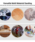 Heavy Duty 8 Inch Sanding Discs Set With 8 Holes For Power Tools, Premium Silicon Carbide Abrasive Paper for multi-material use.