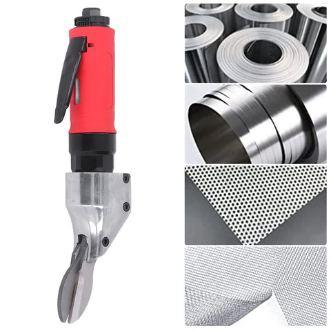 Heavy Duty Pneumatic Metal Shear Cutter With Boss Level Ergonomic Rubber Grip Air Powered Scissor Snips That Cuts Like Butter Iron Aluminum And Stainless Steel