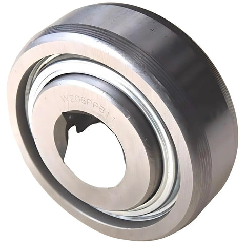Close-up of a Heavy Duty Drive Disc Harrow Bearing for 7/8 Inch Bore with Spherical OD and Outer Ring Width 1.188 Inches