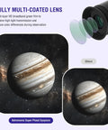 17mm 52 Degree Super Plossl Eyepiece for Telescopes 1.25 Inch Barrel Fully Multi Coated Optics With Filter Thread moon view