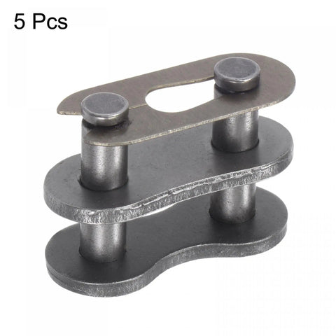 Five Pack One Inch Pitch Chain Master Connector Links Roller For 16A No 80 Chain Carbon Steel Split Links Replacement Kit