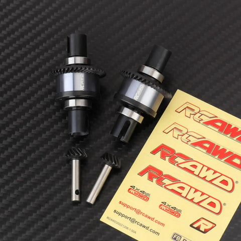 Beefed Up Front And Rear Differential Gear Set For Losi One Tenth Baja Rey Version Two Point Zero 4x4 RC Upgrade Kit Crafted From 6061 Aluminum