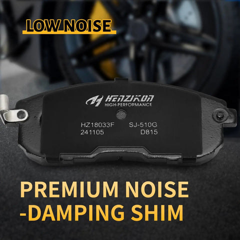 Nissan Ceramic Front Brake Pads Set For Altima Cube Juke Sentra Maxima Versa 350Z Infiniti G35 I35 I30 And Suzuki SX4 SX4 Crossover D815 Replacement with Low Noise Feature