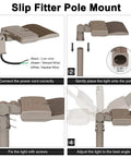 Installation steps for LED Parking Lot Light With Photocell, 19000 Lumens Shoebox Pole Fixture, IP65 Outdoor Security Lighting