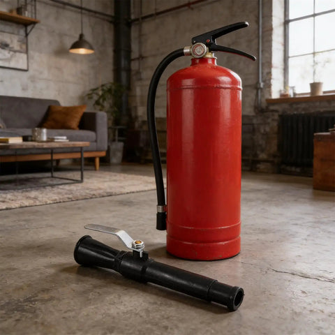 Badass Gear For Real Fire Emergencies This Two Piece Extinguisher Spray Head Comes Bundled With A Heavy Duty Industrial Discharge Tube.