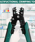 Multifunctional crimping tool from Weather Pack Connector Kit Bundle with 401 pieces and labeled parts.