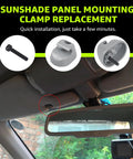 Installation of 4 Pack Truck Interior Sun Visor Clips Built Tough Heavy Duty ABS Plastic Replacement S16-1023-661 in vehicle