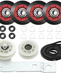 Premium 4392067 Dryer Repair Kit with W10837240 idler pulley, WPW10314173 rollers, includes belt and essential parts for quick DIY fix.