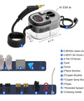 Powerful Portable Handheld Steam Cleaner With Six Adjustable Levels And 15 Second Rapid Heat Up Time with tools and accessories included.