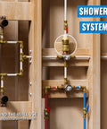 Half Inch FNPT Female Push To Connect Brass Adapter For PEX Copper CPVC Plumbing Fittings in shower system installation