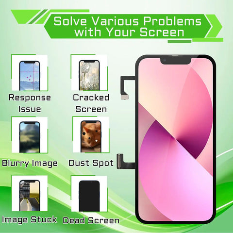 iPhone 13 Mini 5.4 Inch LCD Screen Replacement Kit With Digitizer Front Speaker Proximity Sensor 3D Touch Full Assembly And Tools