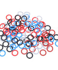 100 Pcs Mixed Color Pigeon Leg Bands For Training Easy Identification And Bird Management Rubber Gentle Fit With 9mm Inner Diameter Durable Rings