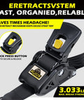 Heavy Duty Retractable Ratchet Straps Two Pack Tough As Nails Design with auto-retract mechanism and padded grip.