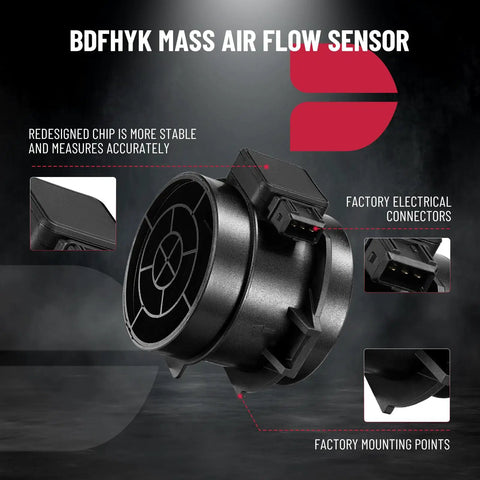 Mass Air Flow Sensor MAF for BMW 330Ci 2001 2003 And 330xi 2001-2005 with factory connectors and mounting points