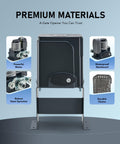 Heavy Duty Sliding Gate Opener for 40 Ft Gates Up To 1400 Lb With 280W Chain Drive showcasing motor, casing, and chain
