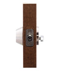 Side view of Single Cylinder Deadbolt DB2410PS With Polished Stainless Finish Key Lock ANSI Grade 3 Security Brass Cylinder Steel Guard