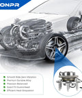 4WD Front Wheel Bearing And Hub Assembly With ABS For Chevy And GMC Trucks And SUVs Including Silverado Sierra Tahoe Suburban Yukon XL Escalade 6 Lug 1 Piece AWD Beefed Up Replacement Part