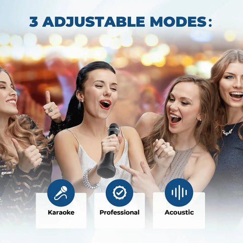 People singing with All-in-One Wireless Voice Amplifier With Built-In Microphone For Teaching, Speaking, And Karaoke, 15W Output.