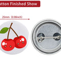 200 Sets Of 25mm Button Making Supplies With 800 Pieces Total Includes 0.98 Inch Metal Blank Badges And Paper Inserts