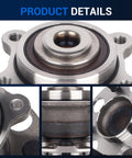 Rear Wheel Hub And Bearing Assembly With 5 Lugs And ABS For Honda Accord 2005 Through 2007 And Acura TSX 2004 Through 2008 Two Piece Wheel Hub Replacement 512327 Compatible Flange Diameter 5.49 Inches, close-up view