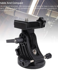 Equatorial Telescope Mount And Wedge Kit For Tripods, 90 Degree Adjustable Aluminum EQ Wedge With Latitude Seat, Universal Three Eighths Inch Thread