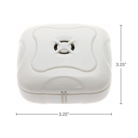 Compact sensor from 8 Pack Water Leak Detectors 95 Decibel Flood Alarm Sensor Kit For Bathrooms Basements Laundry Rooms Garages Attics