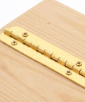 Heavy Duty Continuous Piano Hinges Set, Gold Iron, 8-Piece With Pre-Drilled Mounting Holes For Wooden Boxes, Cabinets, Doors, And Windows