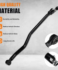Dodge Ram Adjustable Front Track Bar for 2003-2013 0-3 Inch Lift 2WD 4WD Heavy Duty Panhard Bar Suspension Upgrade Restores Front Axle Alignment and Fixes Death Wobble, black DOM steel with bushings