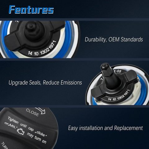Fuel Cap Replacement For MINI Cooper And BMW Vehicles Featuring OEM Standards and Easy Install Highlight