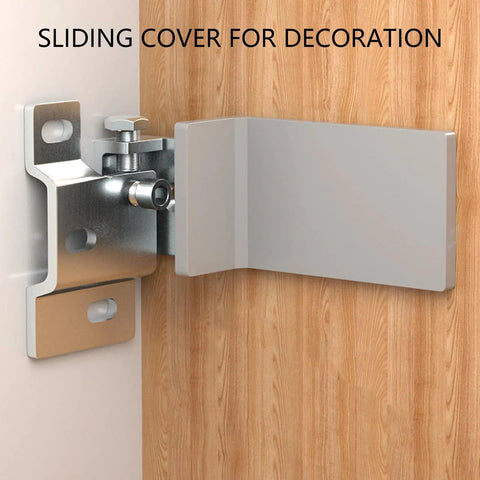 Beefy Heavy Duty L Bracket Carrier Plate For Wall Cabinets And Heavy Furniture Installation with sliding cover for decoration.