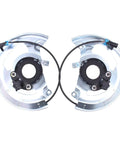 Heavy Duty Front Left And Right Abs Wheel Speed Sensor With Harness And Dust Shield For Chevy Blazer S10 Gmc Jimmy Sonoma, metal dust shield included.
