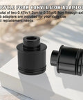 2 Pack Mountain Bike Hub Adapter Quick Release Converter 12mm To 9mm Thru Axle For Mountain And Road Wheels CNC Machined