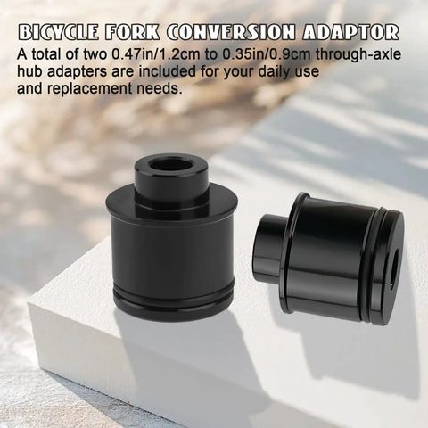 2 Pack Mountain Bike Hub Adapter Quick Release Converter 12mm To 9mm Thru Axle For Mountain And Road Wheels CNC Machined