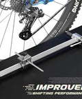 Derailleur Hanger Alignment Tool For 20 To 29 Inch Wheels No Fuss Realignment Gauge For Rear Derailleur on black surface near bike gear