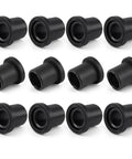 Dead Nuts Tight 12 Piece Suspension Bushing Kit Upper Lower A Arm Isolators With Flanged Sleeves Killer Fit For John Deere Gator Xuv Work Rigs M158746 Am158746, 12 black rubber bushings.