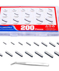 Feather Key Set Kit, 200Pcs Round End Woodruff Key Stock 8mm to 30mm in case with tweezers
