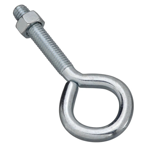 Eye Bolt 3/8 Inch By 4 Inch Zinc Plated, 10 Pack For Indoor And Outdoor Use, built tough with durable steel wire.