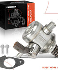 High Pressure Fuel Pump Direct Fit For Chevy Equinox Malibu Traverse 2.0L 2.5L Engine shown with installation parts