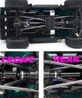 Industrial Grade Steel RC Drive Shafts Set For 1 By 18 TRX4M Defender Bronco Crawler Car Upgrade Front And Rear Details