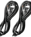 Two Pack 6 Foot 18AWG Power Tool Replacement Cord With 2 Prong Polarized Plug 110V To 300V Pigtail For Drills Sanders Chop Saws Grinders
