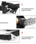 Right Foot Ascender for Climbing and Rappelling Pro Grade Lightweight Aluminum Magnesium Alloy with adjustable buckle.