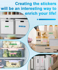 Retro Manual Embossing Label Maker Kit With 6 Color Tapes used to label storage boxes and containers in a neat setup.