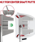 Center Shaft Mallet Putter Head Cover With Hockey Mask Style And Strong Magnetic Closure, Durable Golf Club Protection