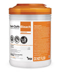 Bleach Disinfecting Wipes For Hospital Grade Surface Cleaning In Bathrooms And Equipment Large Canister 75 Count