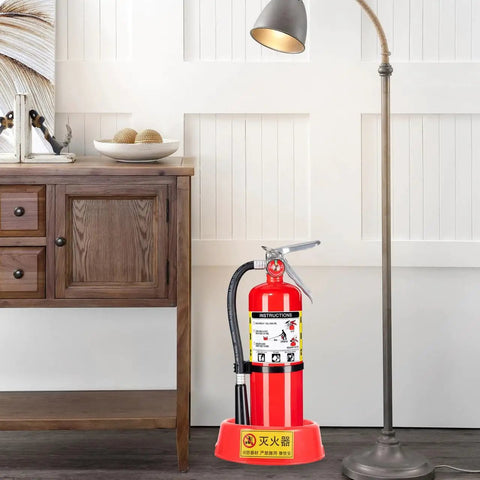 Fire Extinguisher Base Floor Holder For Home Office And Industrial Spaces, Heavy Duty Plastic Storage Stand With Universal Bracket