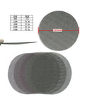Top Notch 6 Inch 150mm Mesh Sanding Discs With Hook And Loop Backing And Anti-Blocking Design For Wood Metal And Drywall Projects In 80 To 800 Grit Range. Set includes various grits and sizes.