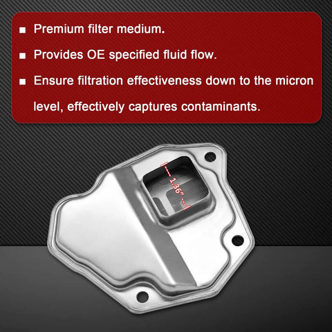 CVT Transmission Filter With Gasket And Oil Filter 31728-1XF02 with filtering effectiveness and premium medium