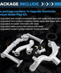 Top Shelf Upgraded Metal Cooling System Pipe Kit And Rear Coolant Water Heater Tube Keeps Your Rig Rolling Smooth For Lr4 Discovery Range Rover V6 Models package contents with updated pipes and seals.