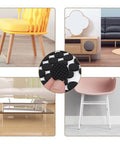 Self Adhesive Rubber Floor Protector Pads for wood floors, desks, and walls, 48 pack, non slip furniture feet pads in use