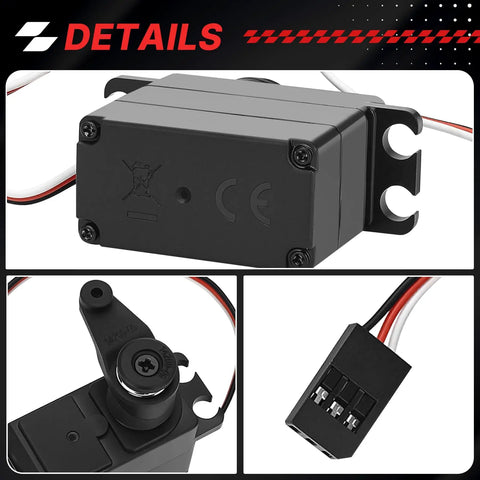 Details of Gears Digital RC Servo Replacement For H14BM 14210 14209 featuring high strength metal and plastic construction.